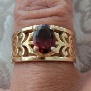 Retired Adoree w/ Garnet Ring